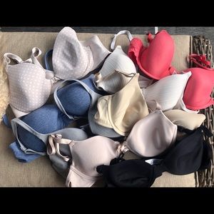Lot of 34B bras in various brands & colors